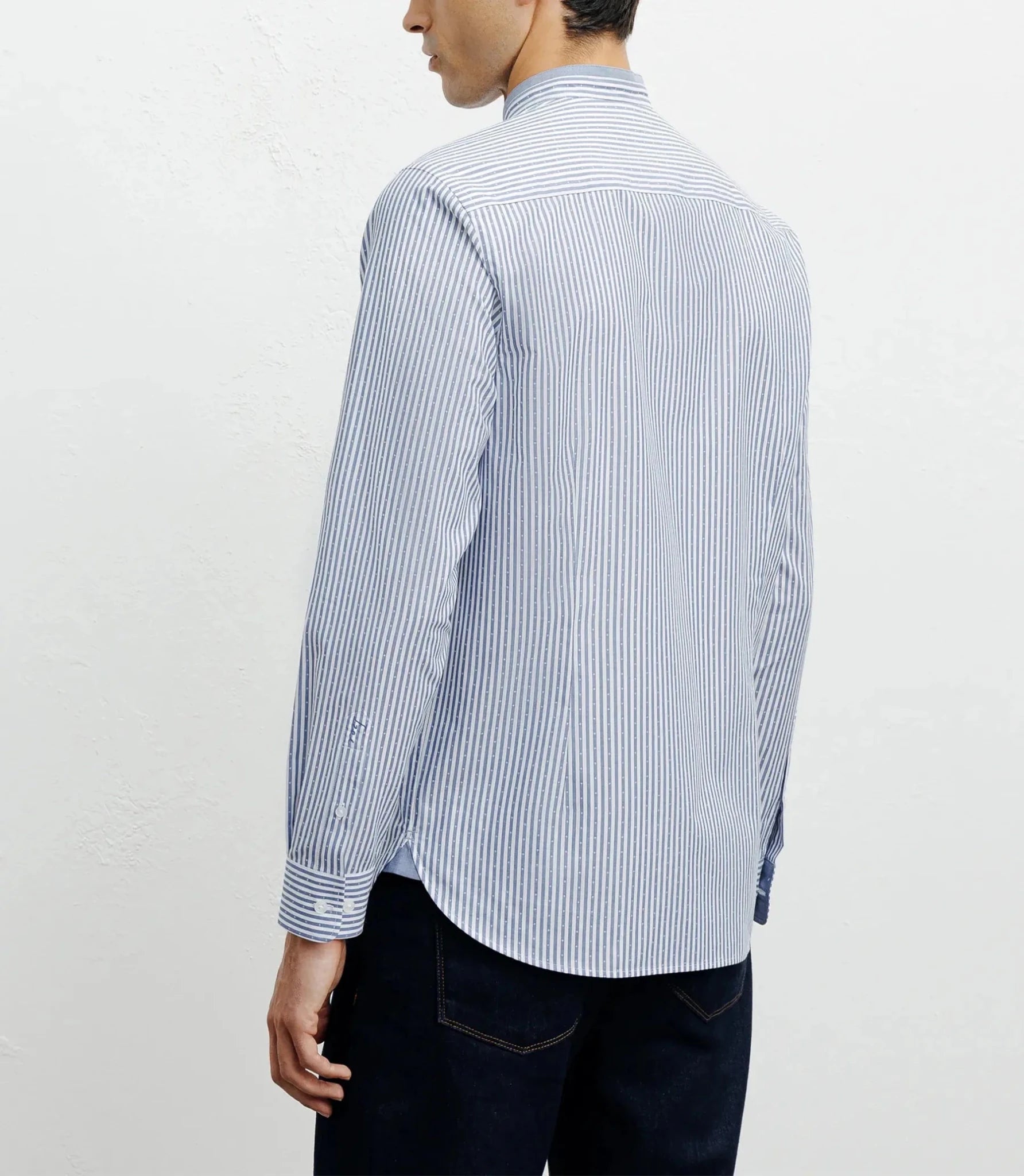 Mao collar casual shirt