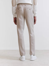 Beige knit city pants
