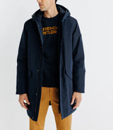 Parka à capuche marine