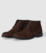 Bottines suede à lacets marron ODESSA - IZAC