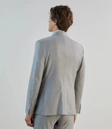 Costume 1 bouton gris ciel - IZAC