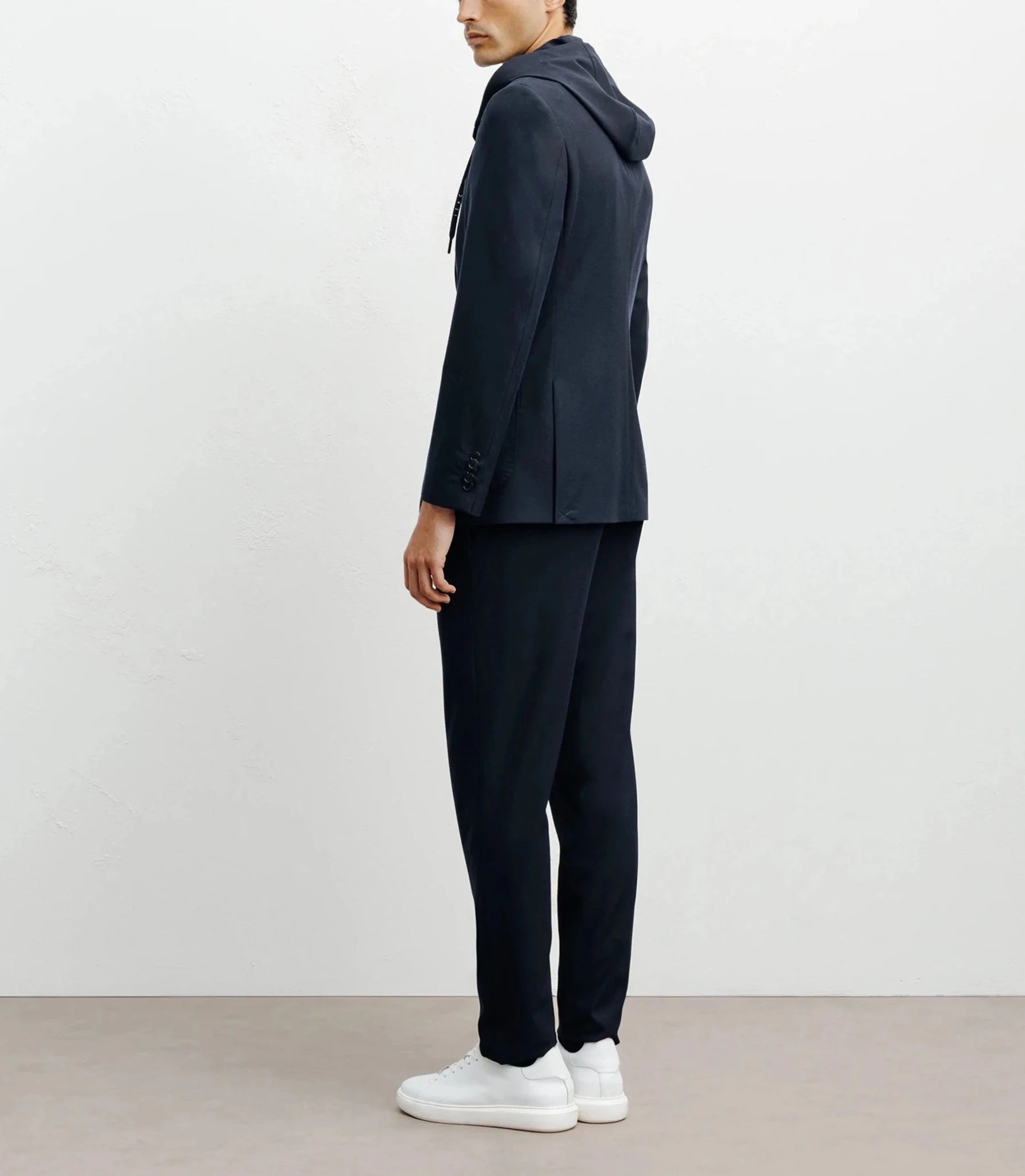Navy hooded city jacket