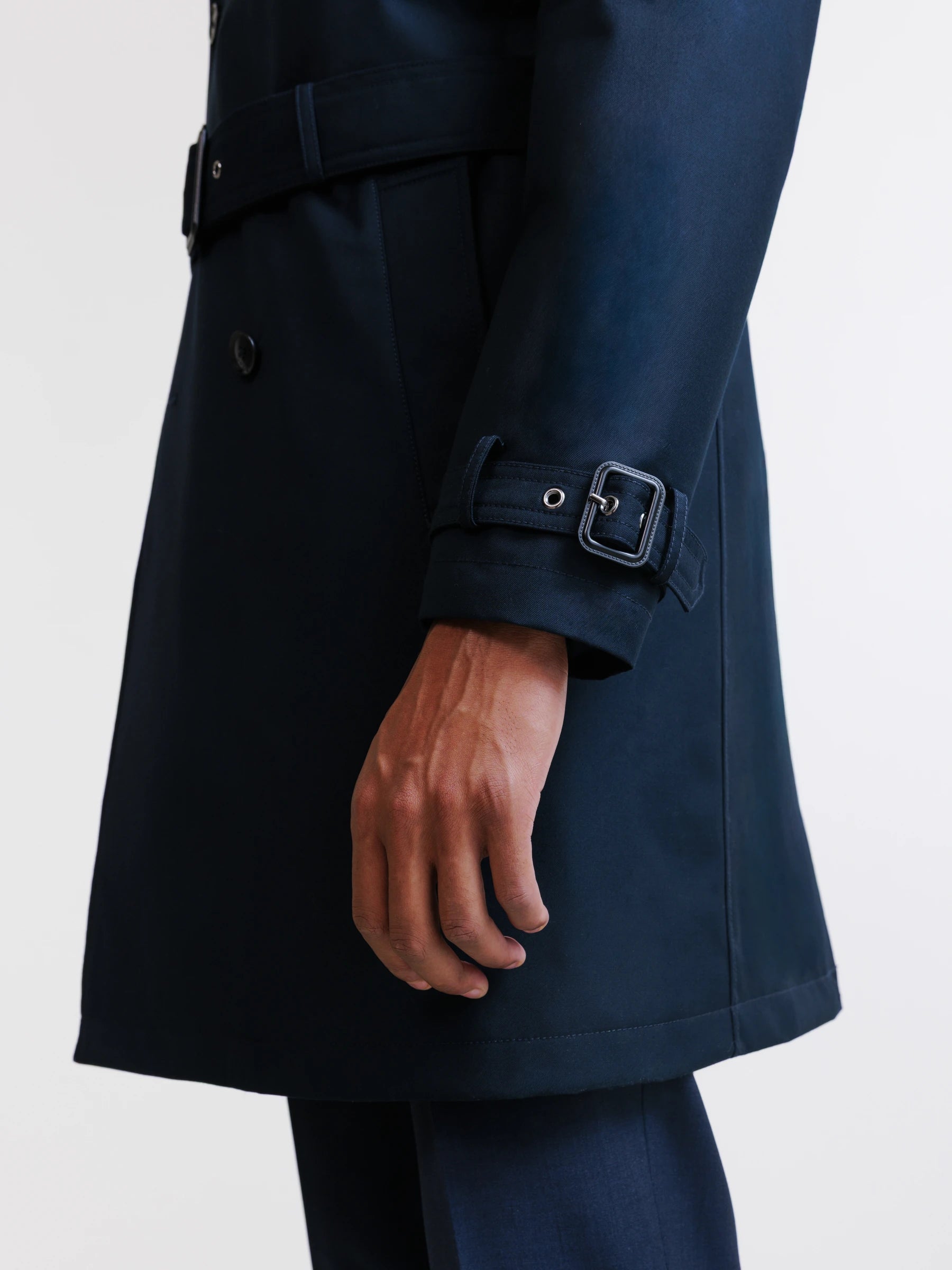 Trench croisé marine