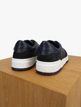 Baskets en cuir marine