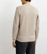Round-neck sweater beige