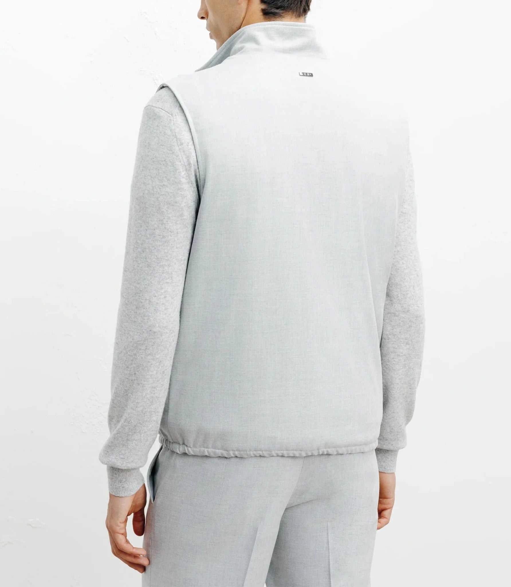 Doudoune sans manches gris clair - IZAC
