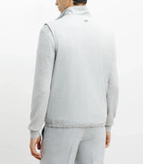 Doudoune sans manches gris clair