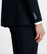 Costume 2 boutons en laine marine