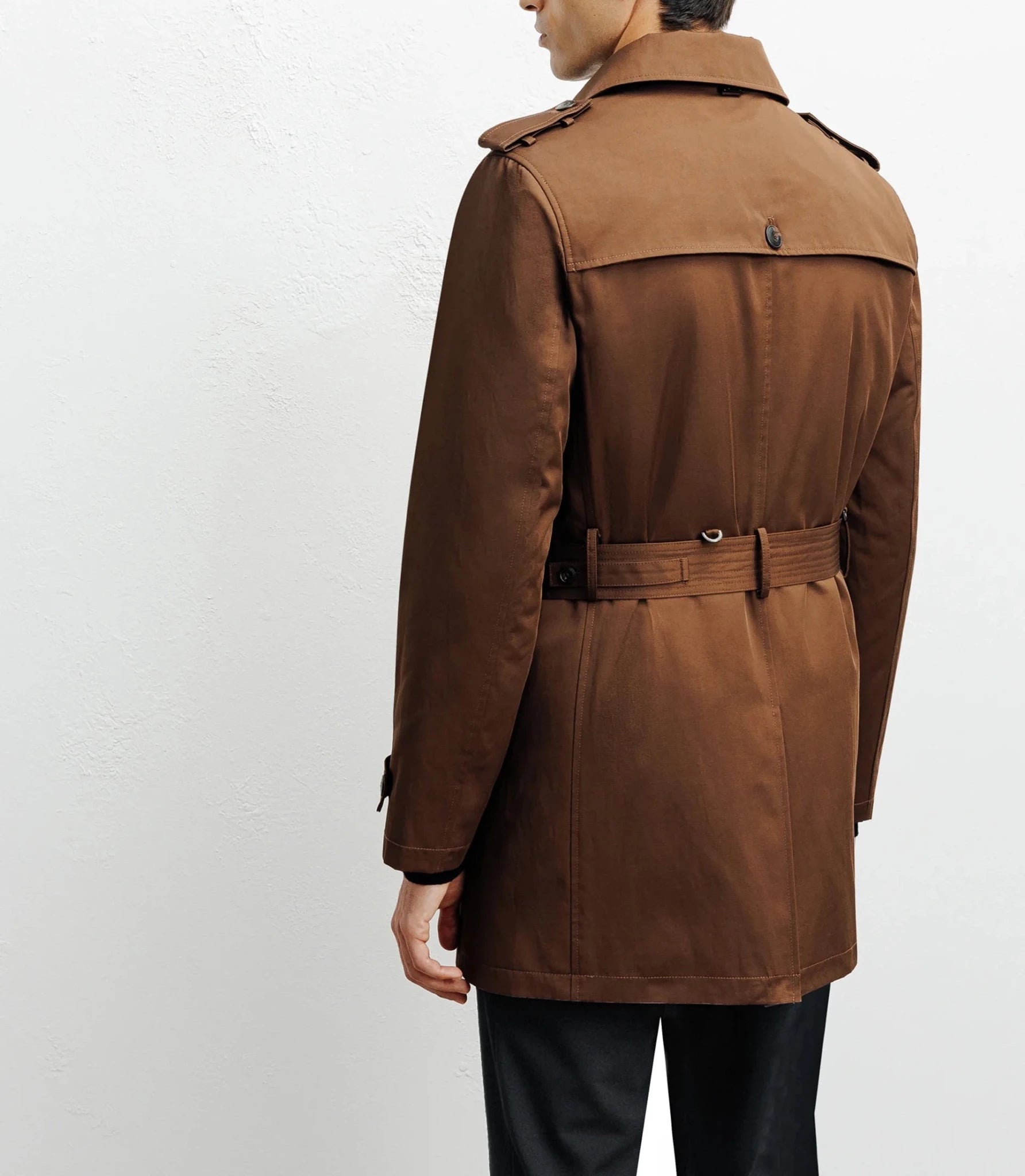 Trench croisé marron