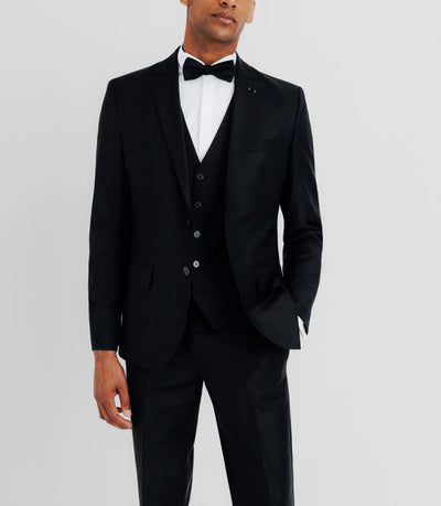 Costume 3 pièces noir - IZAC