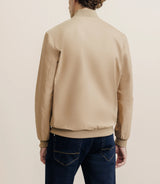 Blouson col teddy beige