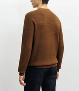 Bronze round-neck sweater