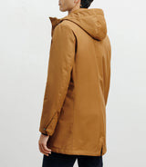 Parka légère à capuche camel
