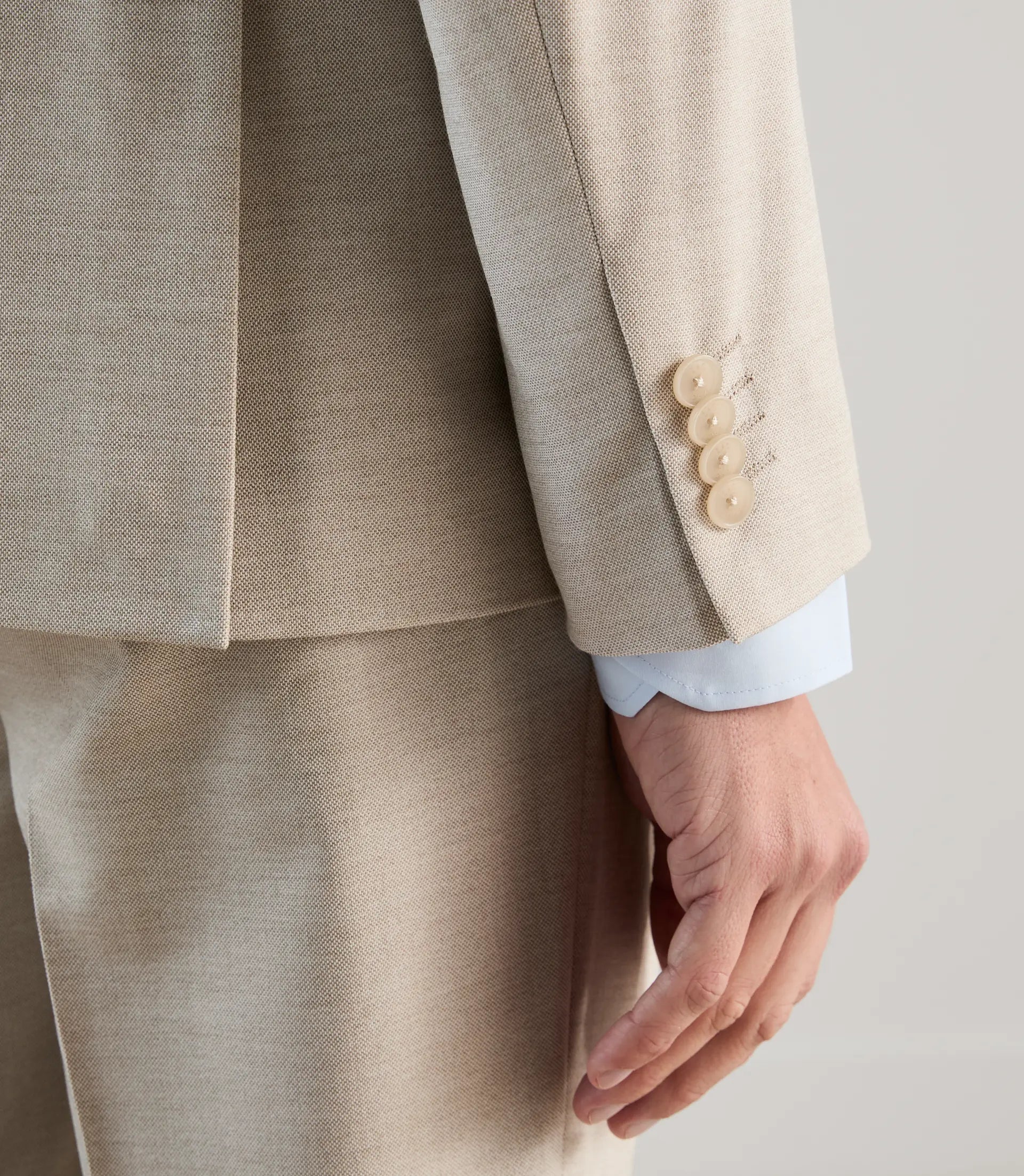 Costume croisé beige - IZAC