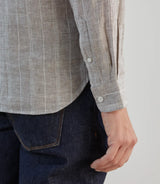 Chemise 100% lin sable - IZAC