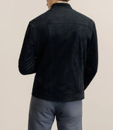 Blouson en suédine noir