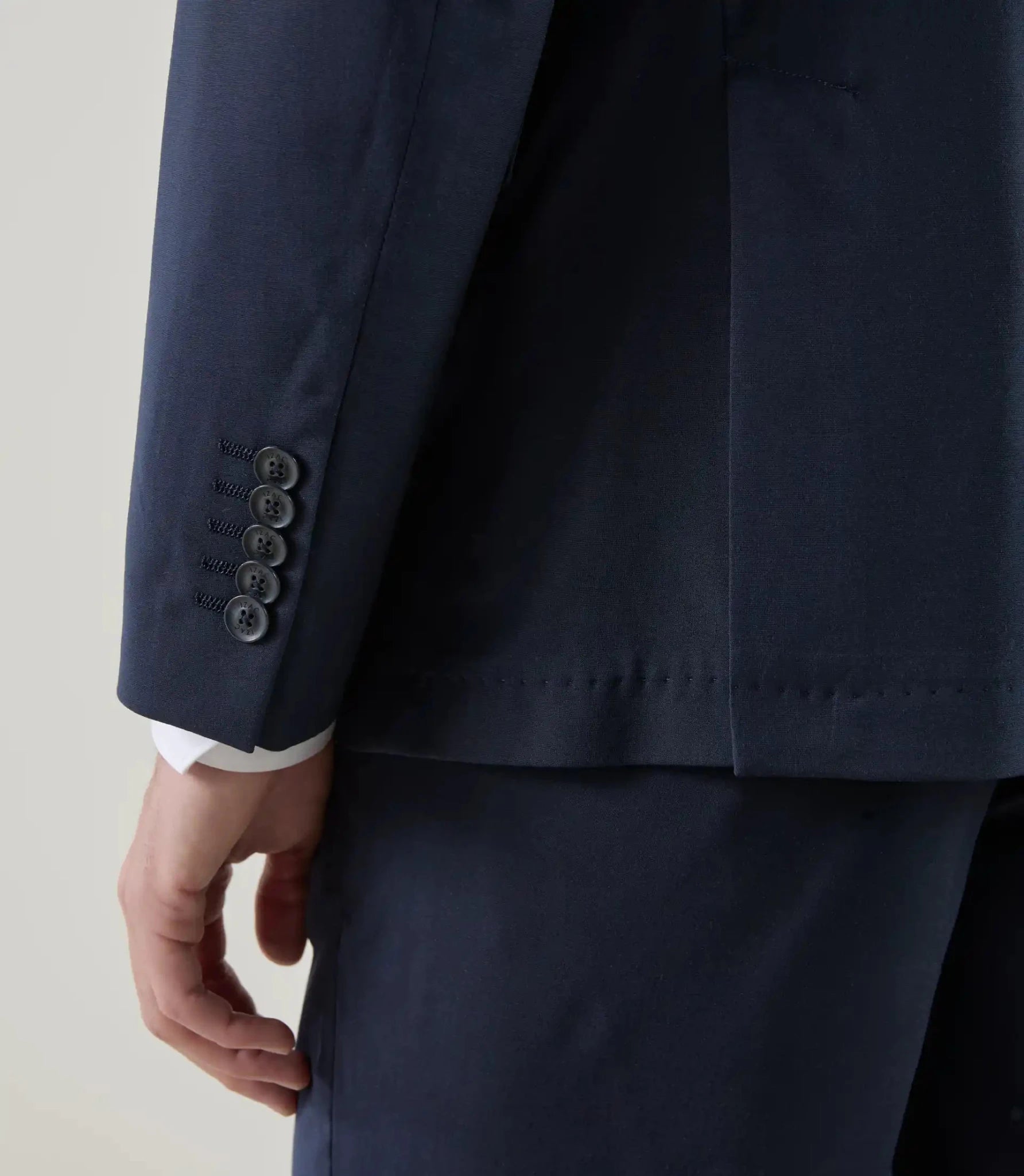 Costume 2 boutons déstructuré marine - IZAC