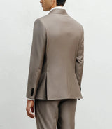 Costume croisé taupe