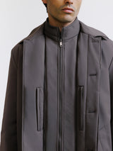 Taupe raincoat