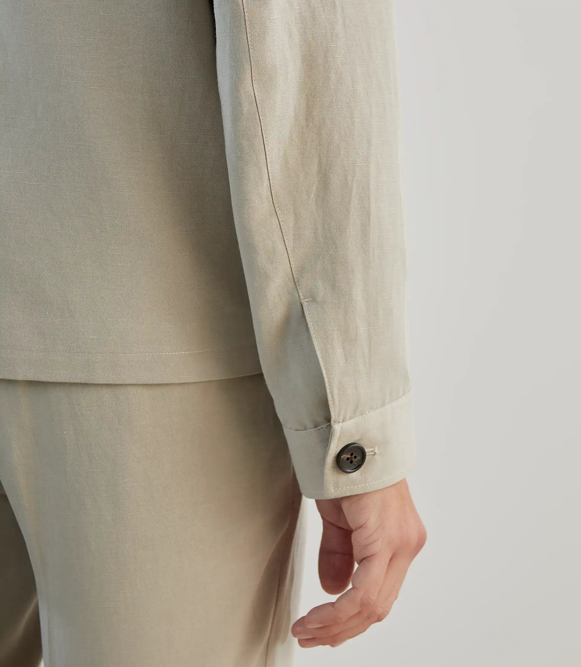 Veste casual col chemise mastic - IZAC