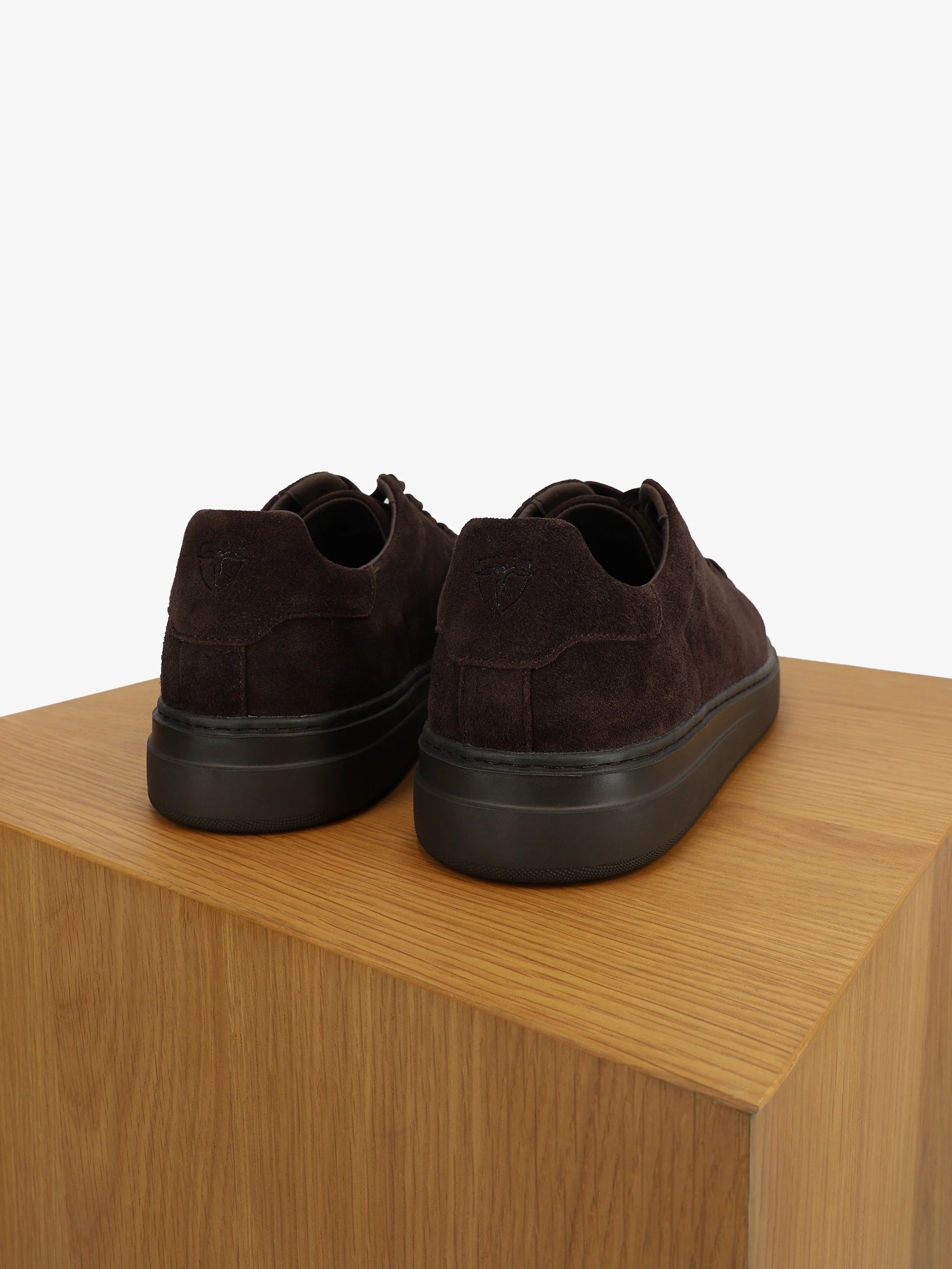 Brown suede sneakers