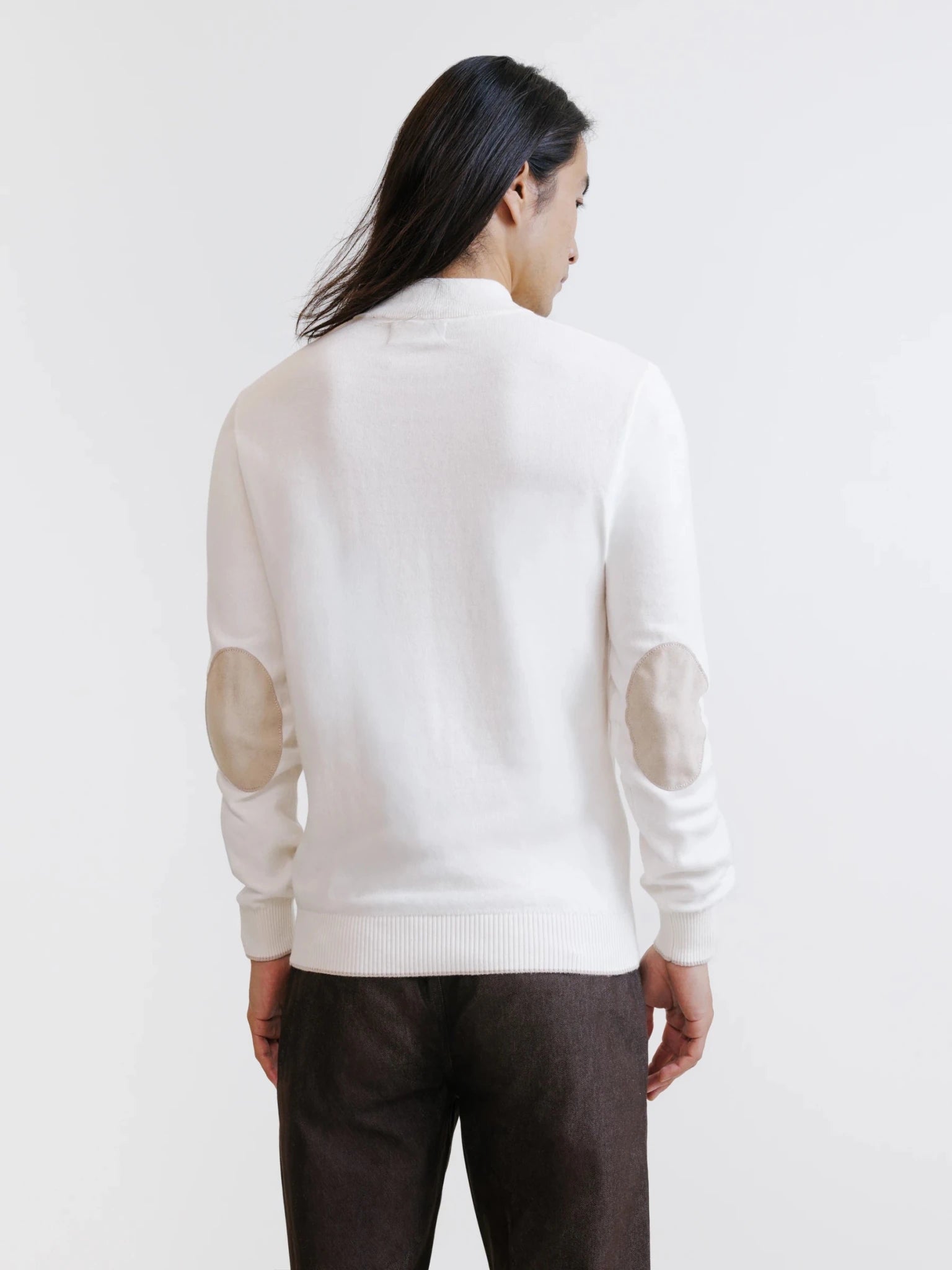 Pull col montant demi zippé écru - IZAC