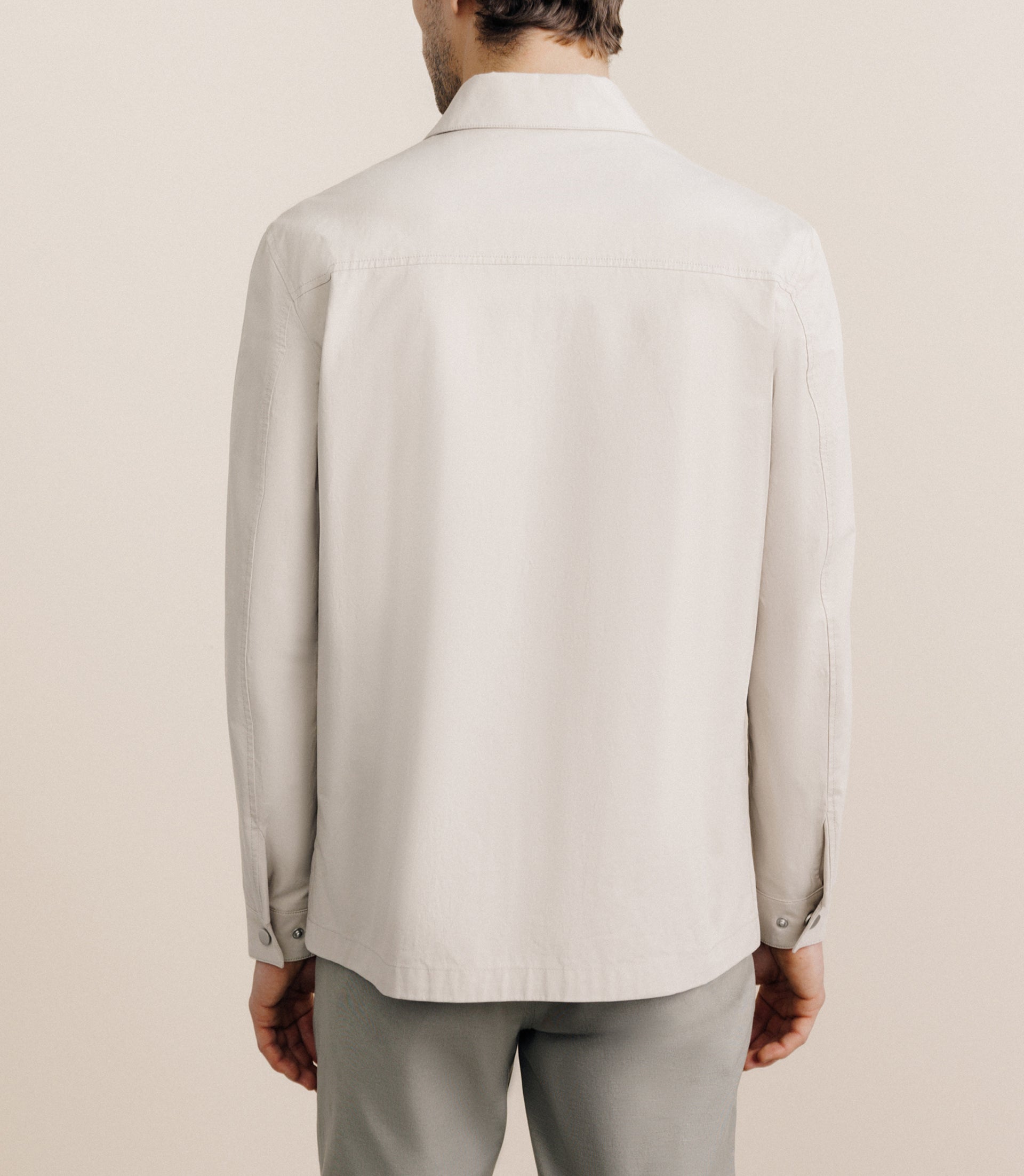 Veste casual 100% coton beige