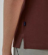 Polo piqué rouge bordeaux - IZAC