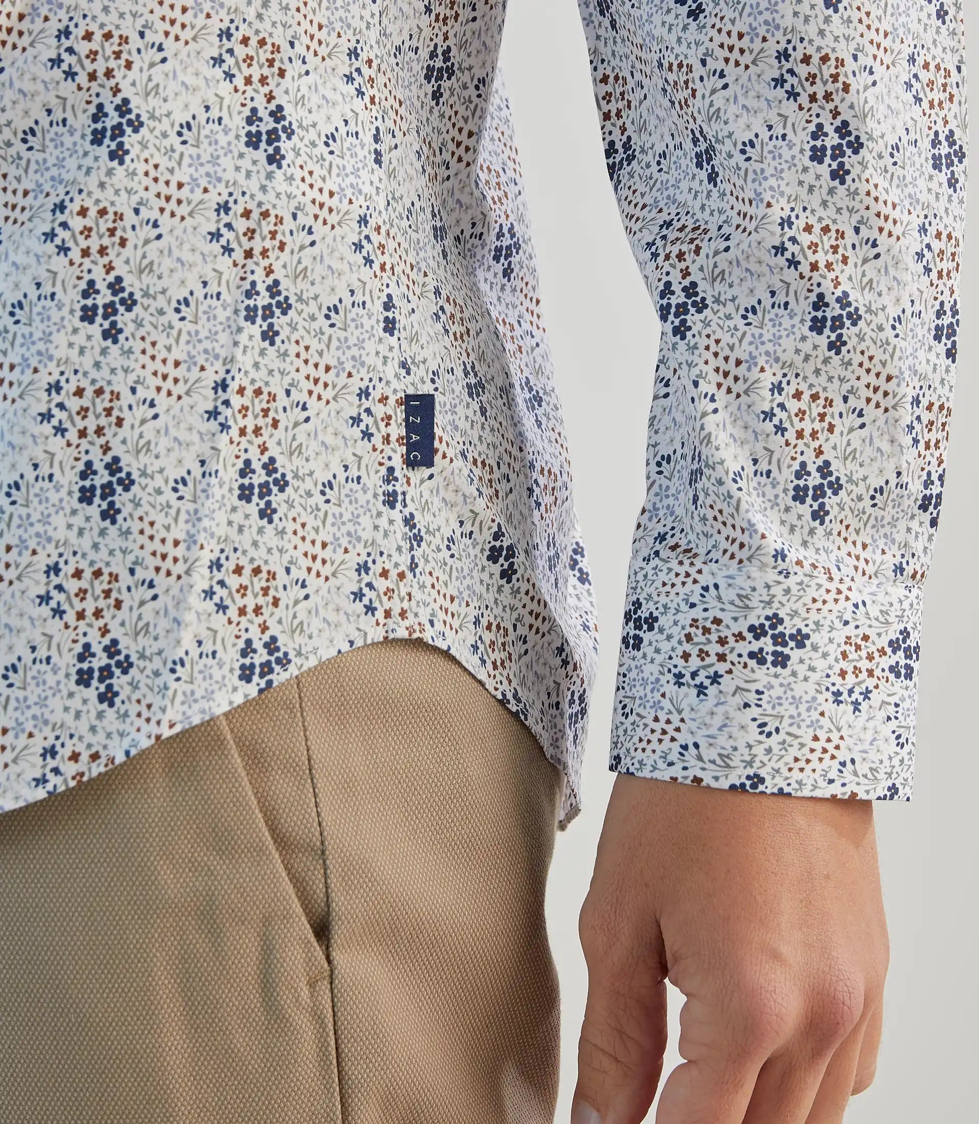 Chemise fantaisie blanche - IZAC