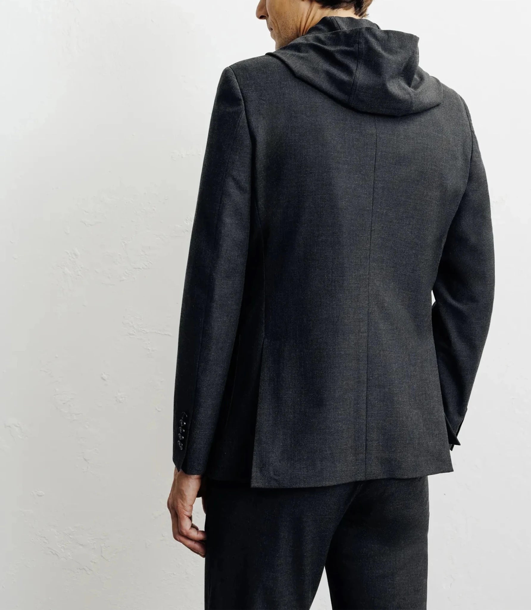 Veste ville à capuche gris foncé - IZAC