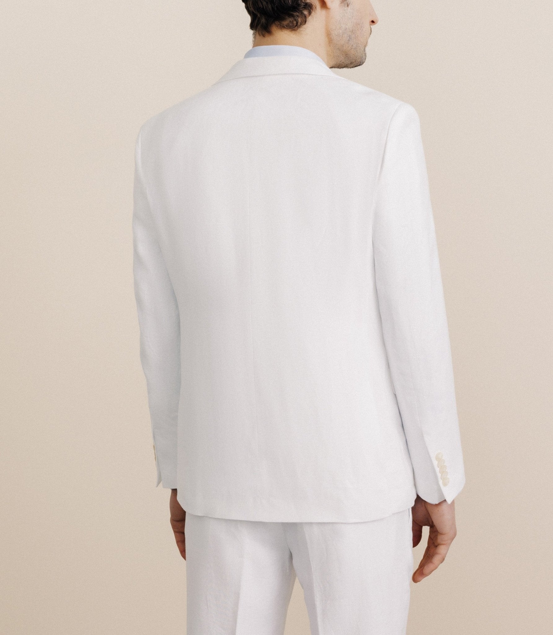 Veste ville 100% lin séparable blanche - IZAC