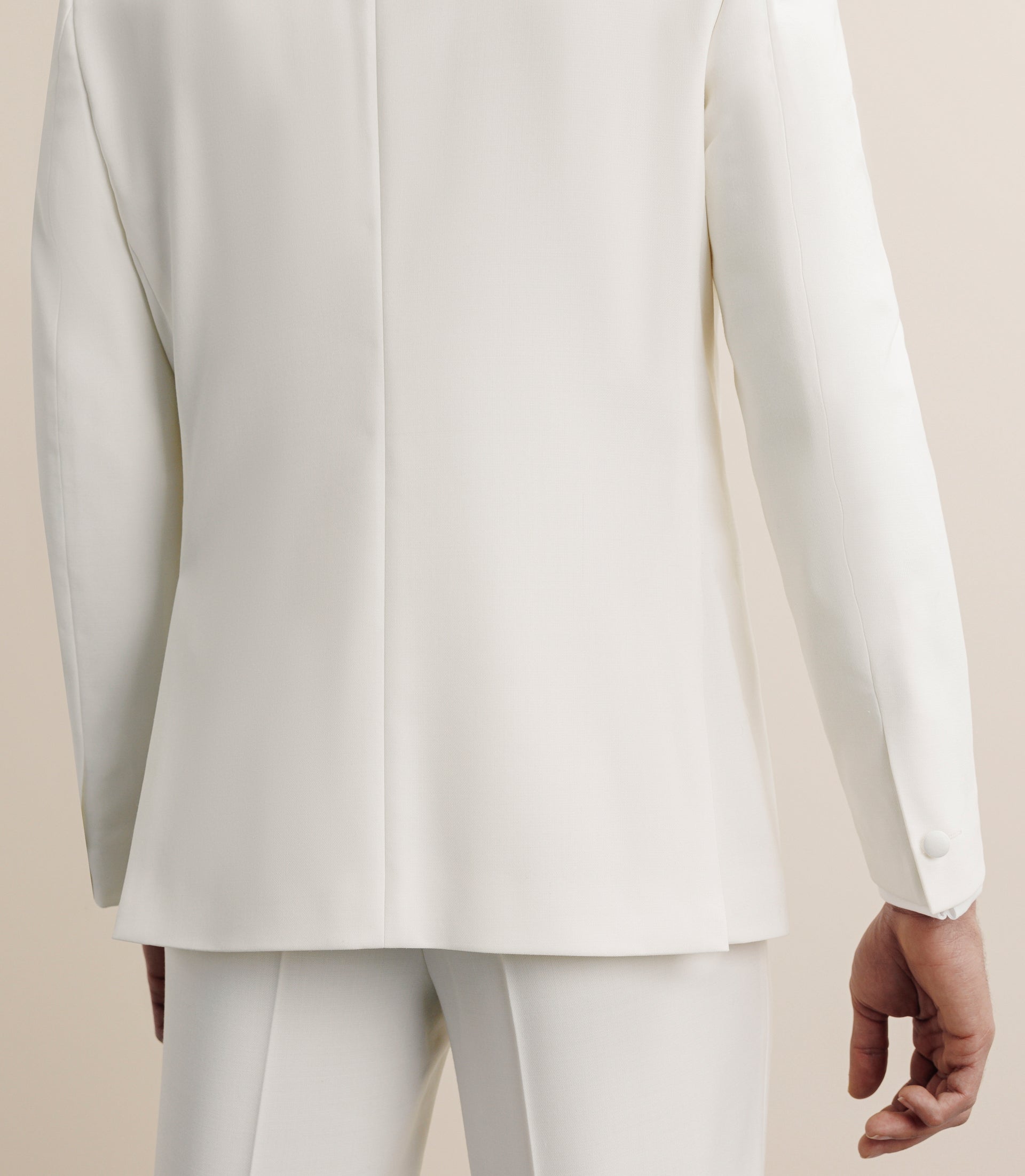 Costume cérémonie col châle écru - IZAC