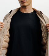 Beige shirt collar jacket
