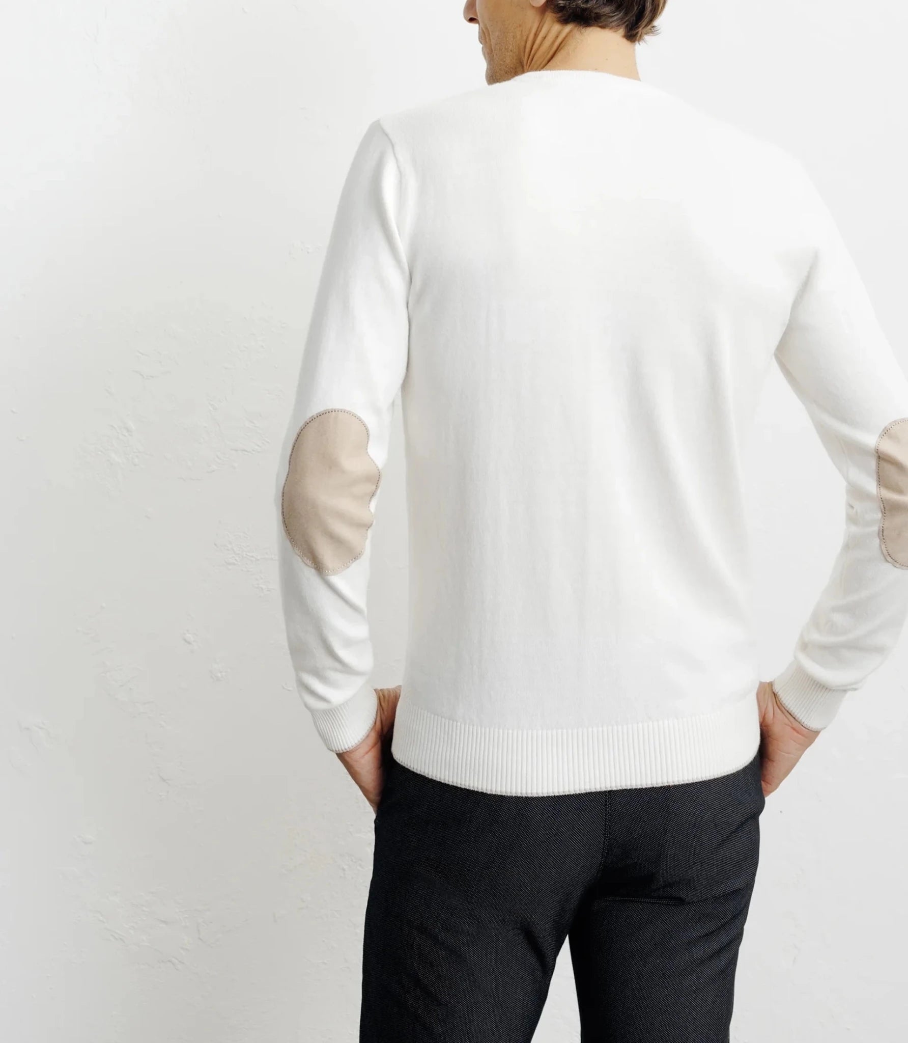 Pull col v écru - IZAC