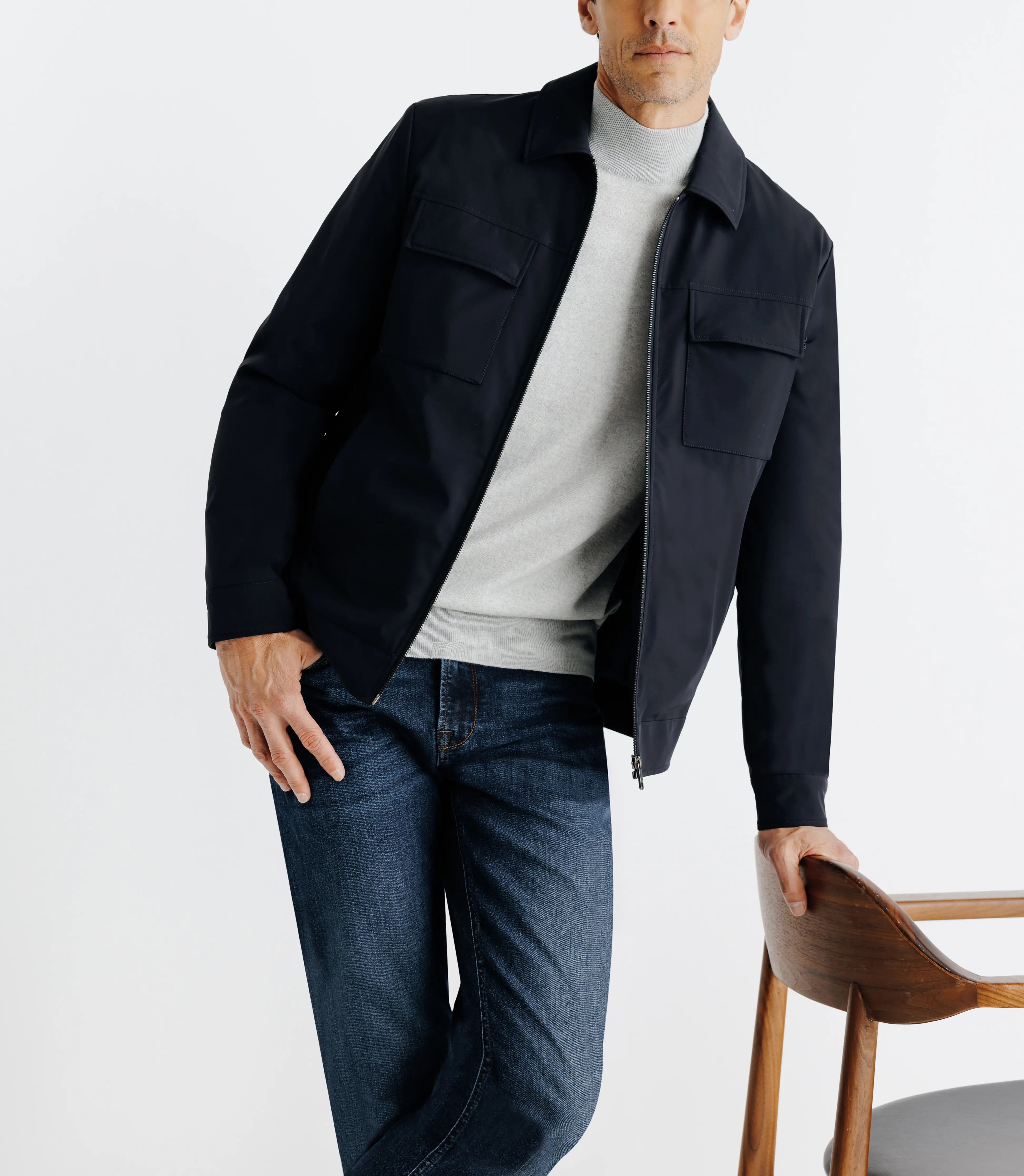 Blouson léger marine - IZAC