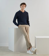 Pull col polo marine - IZAC