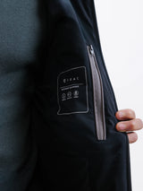 Black hooded jacket