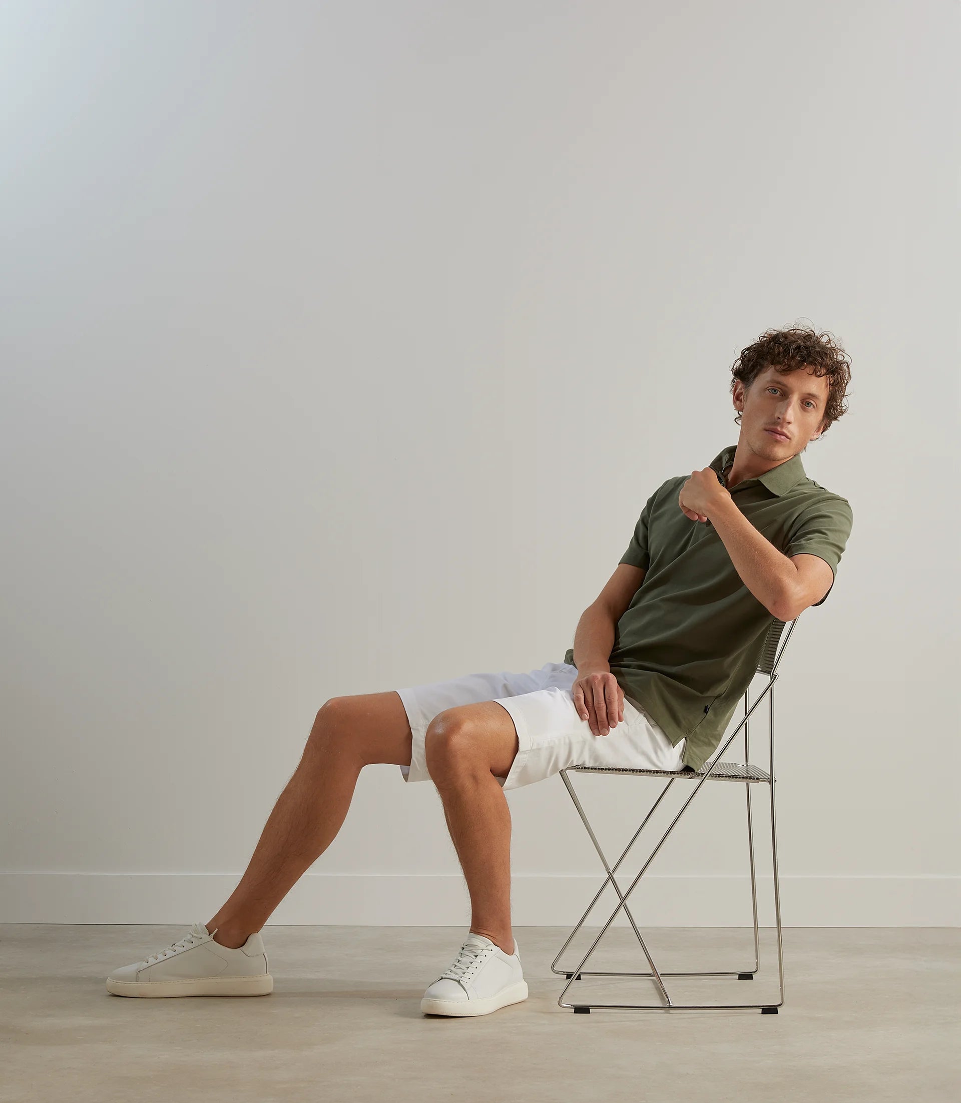 Polo piqué kaki - IZAC
