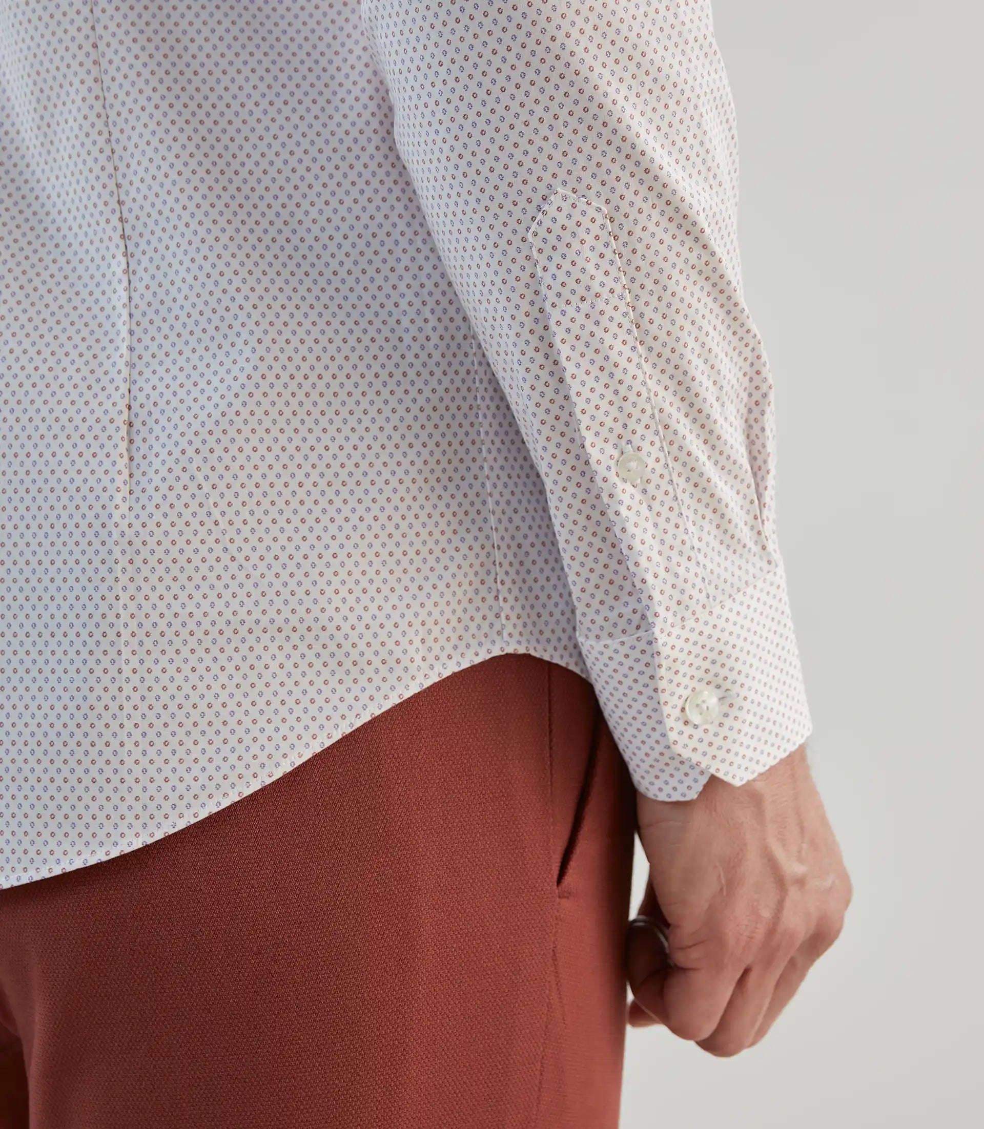 Chemise fantaisie blanche - IZAC