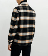 Large brown plaid overshirt