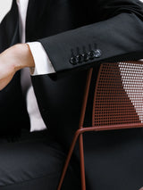 Black 3-button suit