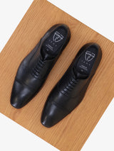Chaussures richelieu en cuir noir - IZAC