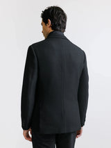 Veste en tissu armuré noire