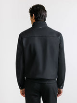 Black high-neck jacket