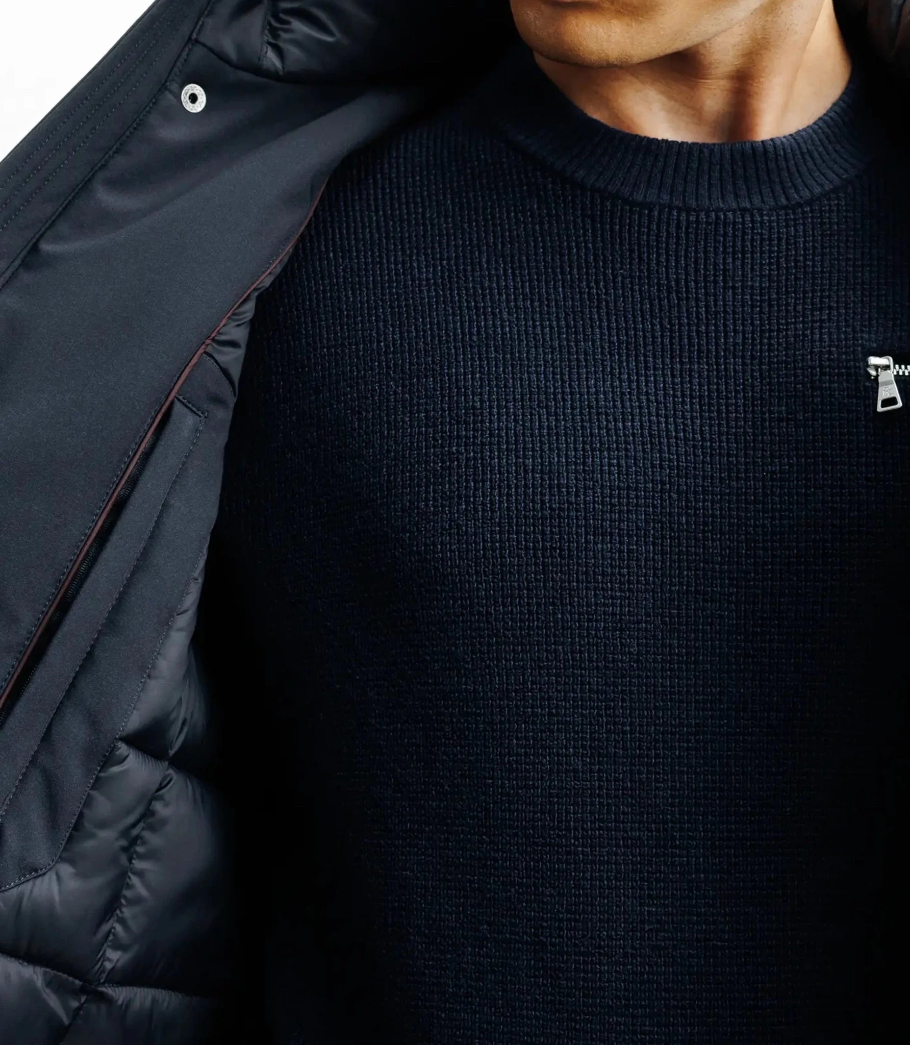 Navy parka