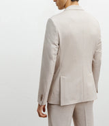 Veste ville en maille 2 boutons beige
