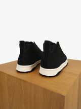 Bottines casual en suède noir