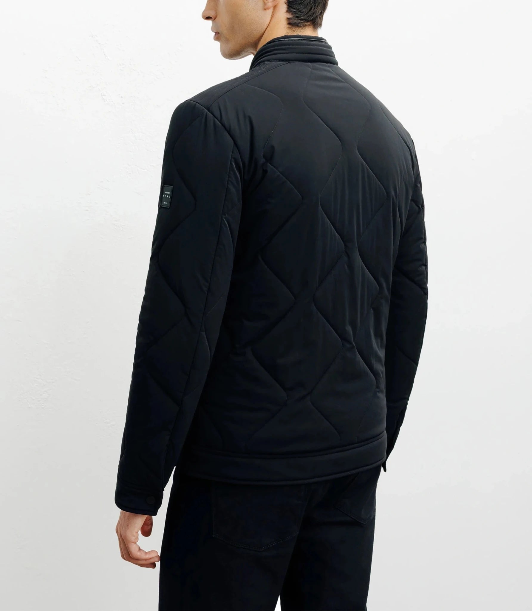 Blouson col motard noir - IZAC