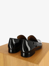 Mocassin en cuir verni noir - IZAC