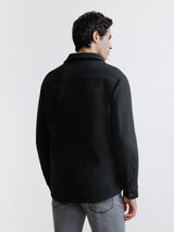 Black casual overshirt